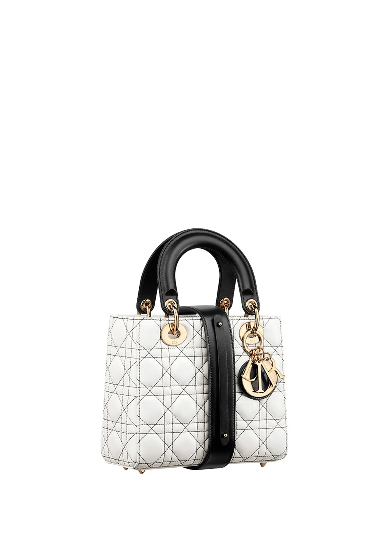 My ABCDior Lady Dior黑白Cannage籐格纹小羊皮包款,21万5000元。品牌提供