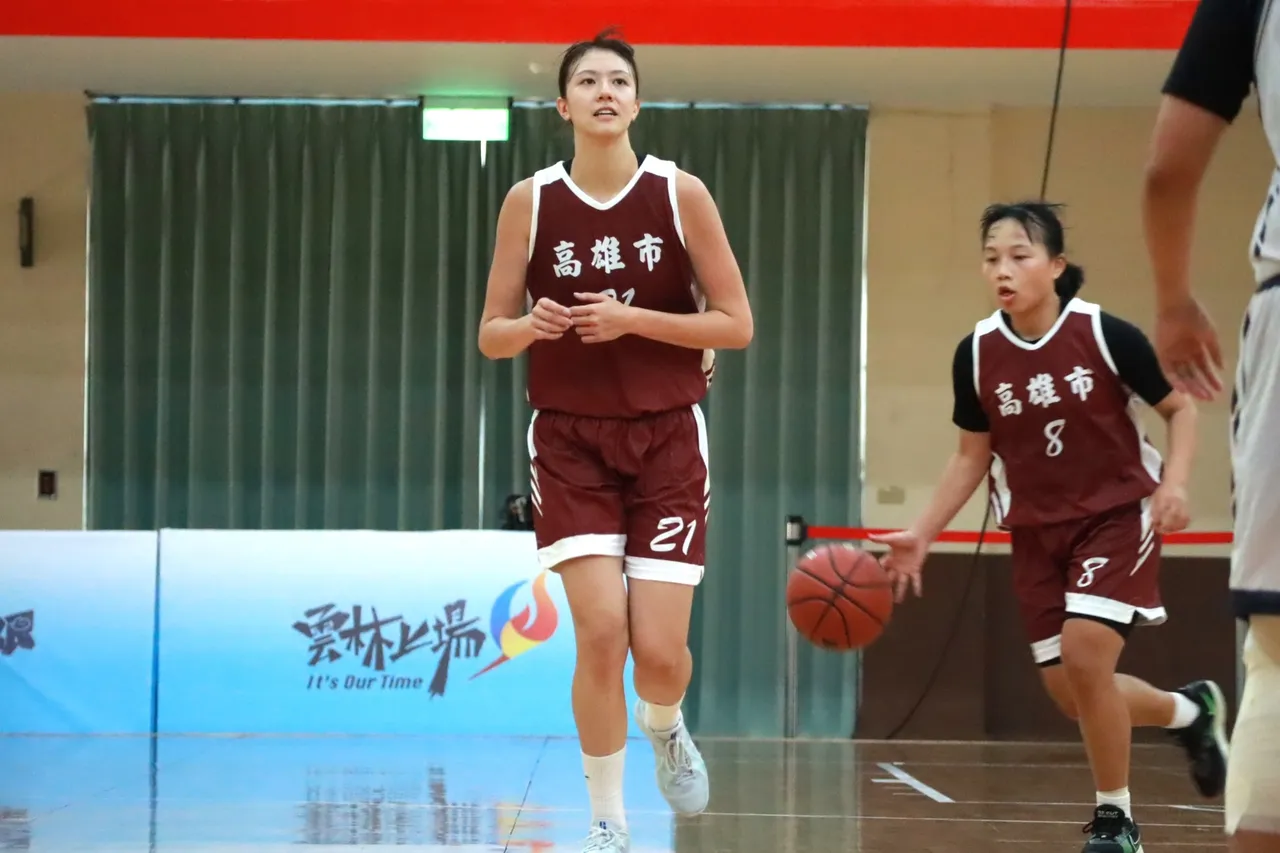 高雄市女篮代表队今(21)日要和金门县争第五、六名。全运会提供