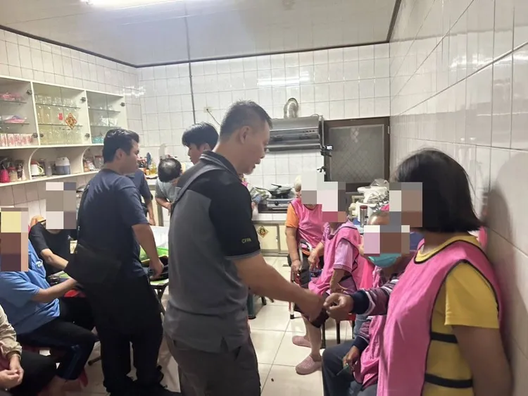 潮州警方在中秋連假查緝職業賭場。翻攝畫面