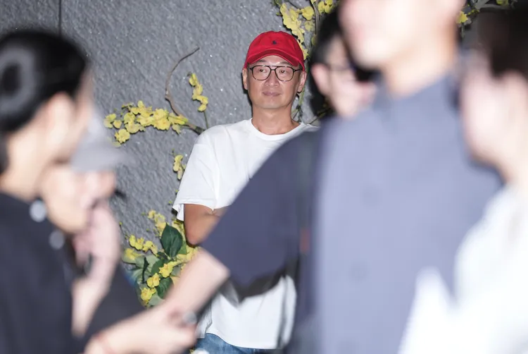 Ben愛相隨，陪楊謹華慶功。彭欣偉攝