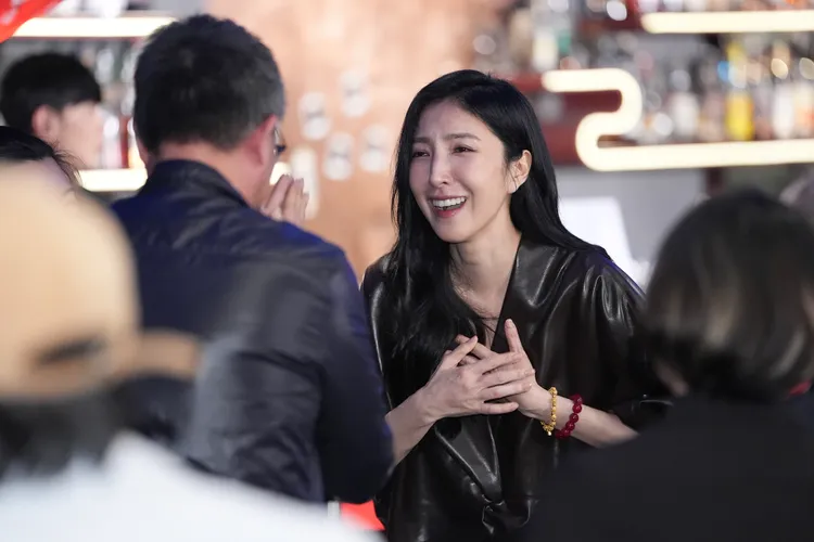 楊謹華慶功宴上心情還是很激動。彭欣偉攝