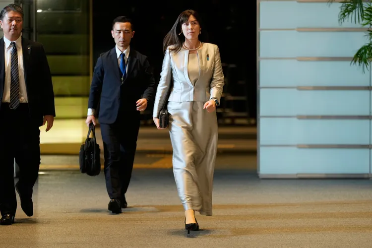 小野田入閣後氣場驚人。美聯社