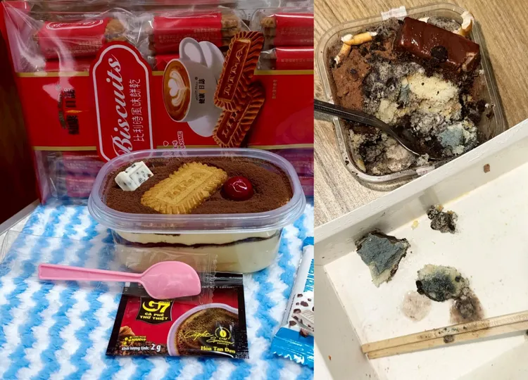 店家稱產品「不是他們家的」，要求網友道歉刪文不然將提告，衛生局也派員稽查。合成照，取自臉書、《Threads》