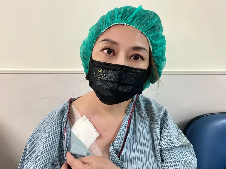 小彤老師手術拆除人工血管。馬可孛羅提供