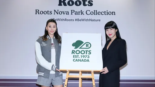 蔡詩芸套Roots「免縮肚子」超自在 揪廖曉喬揭曉品牌新Logo