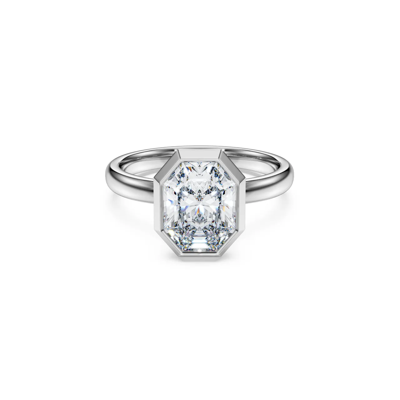 Swarovski Created Diamonds Octagon系列包边戒指,14万5000元。品牌提供