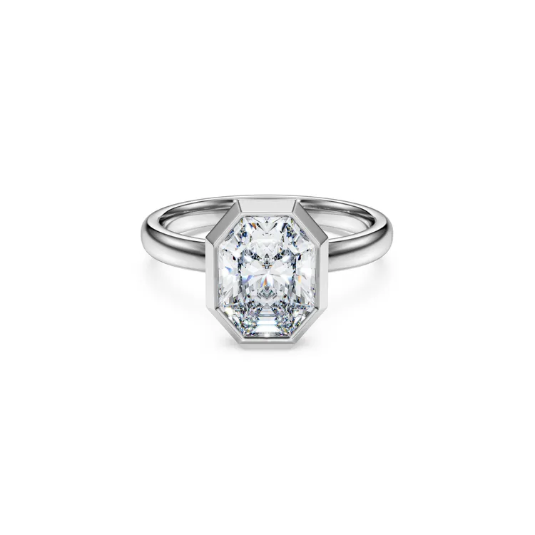 Swarovski Created Diamonds Octagon系列包邊戒指，14萬5000元。品牌提供