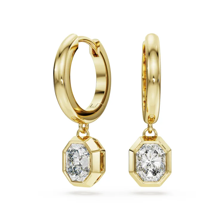 Swarovski Created Diamonds Octagon系列水滴形耳環，6萬8000元。品牌提供