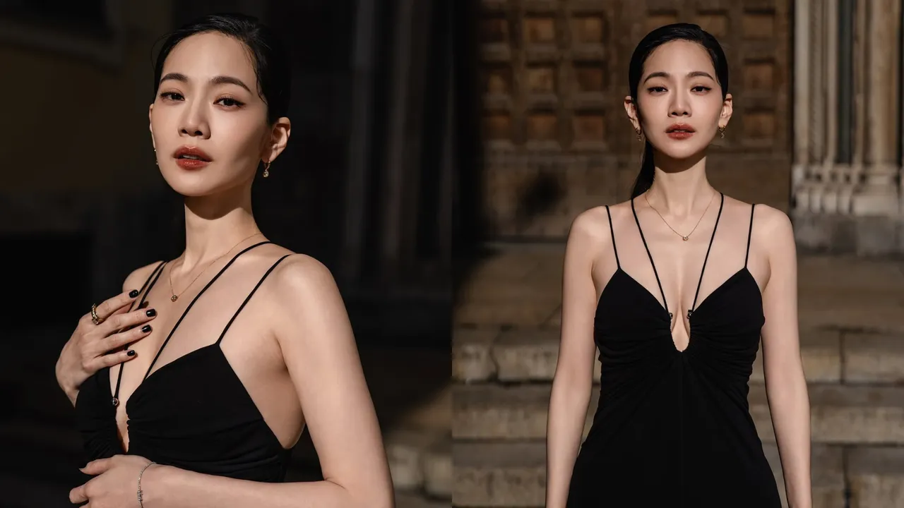 曾之喬以美胸襯托出SWAROVSKI璀璨鑽石。翻攝曾之喬IG