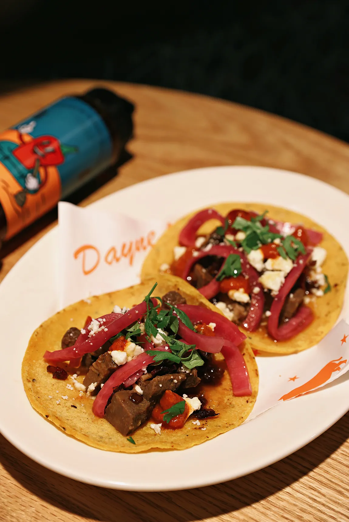 Dayne’s Texas BBQ 牛舌辣蜂蜜 Taco。业者提供