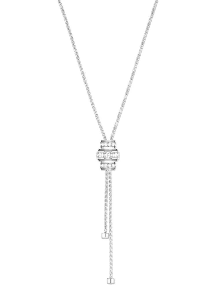 PIAGET Possession系列18K白金鑽石項鍊。品牌提供
