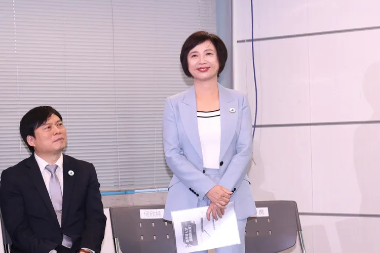 民進黨台中市立委何欣純被提名參選台中市長。莊宗達攝