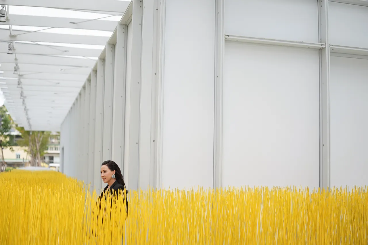 Cindy Chao在《阳光》作品中留影。彭欣伟摄