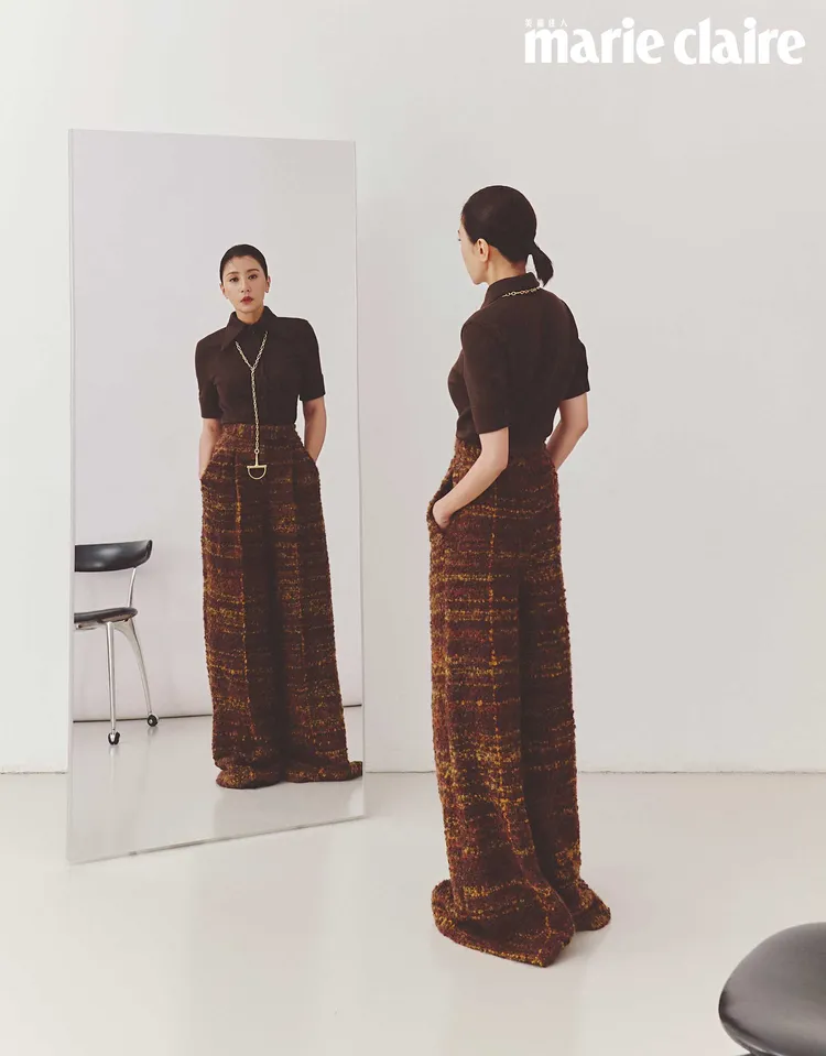 賈靜雯拍攝《Marie Claire美麗佳人》封面。《Marie Claire美麗佳人》國際中文版提供