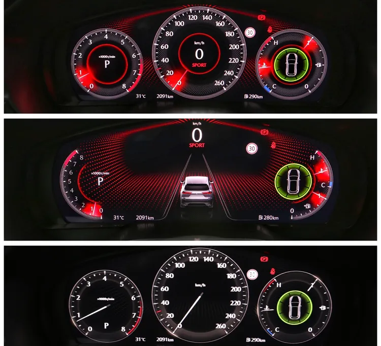 12.3吋全數位儀錶看起來相當細膩，還能從中控螢幕自由切換不同介面風格，想要運動感或簡潔風都能隨心選。林浩昇攝