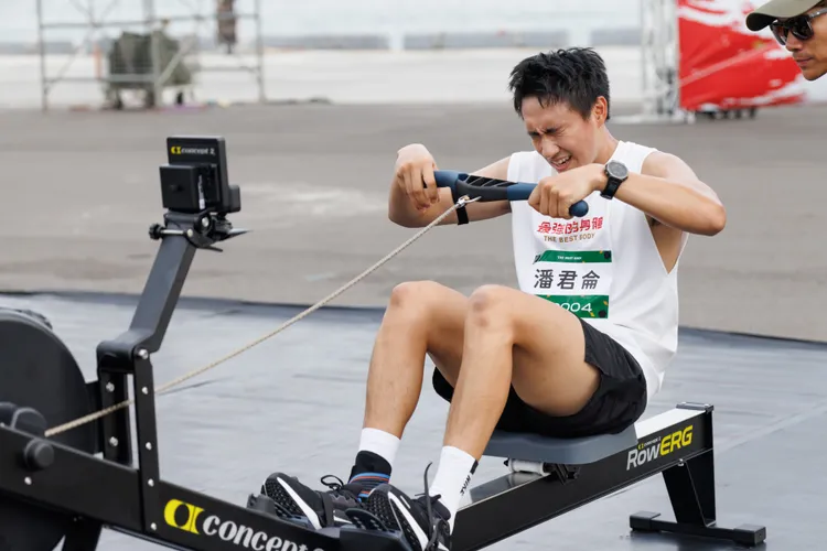 潘君侖累到想吐仍拚完賽。好看娛樂提供