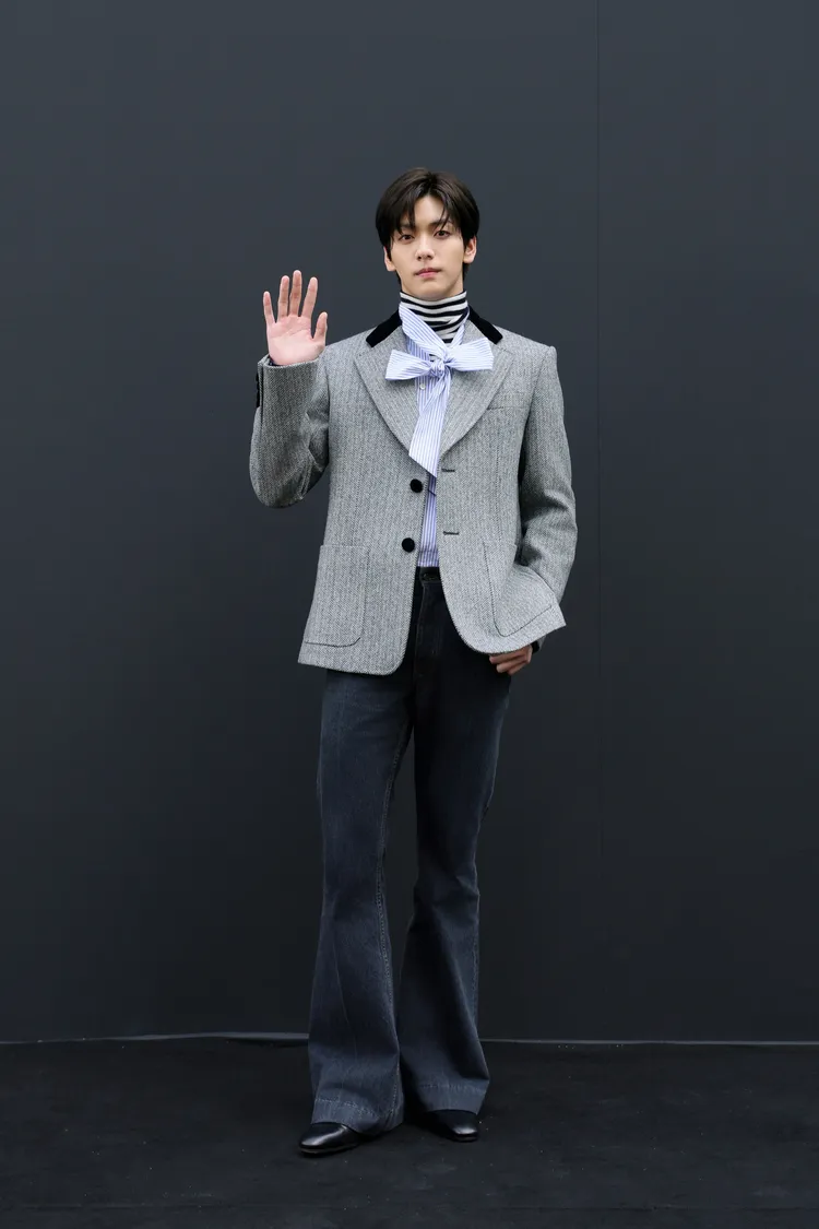 TXT成員秀彬現身Valentino秀場。品牌提供