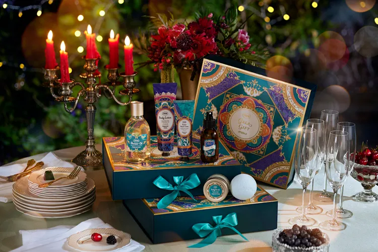 SABON流光夜宴香氛保養六件組，4780元。品牌提供