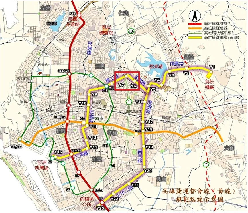 捷运黄线规划图