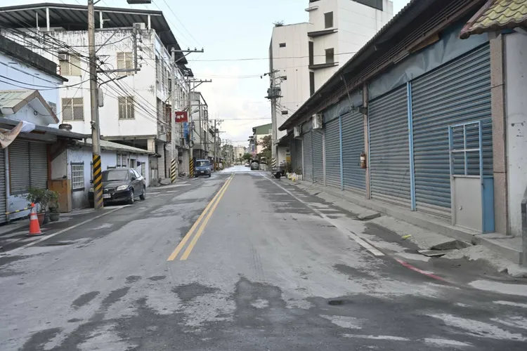 光復鄉演練大撤離市區街道淨空。縣府提供