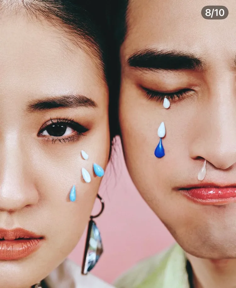 9m88(左)亲上火线回复与章广辰的恋爱绯闻。翻摄IG