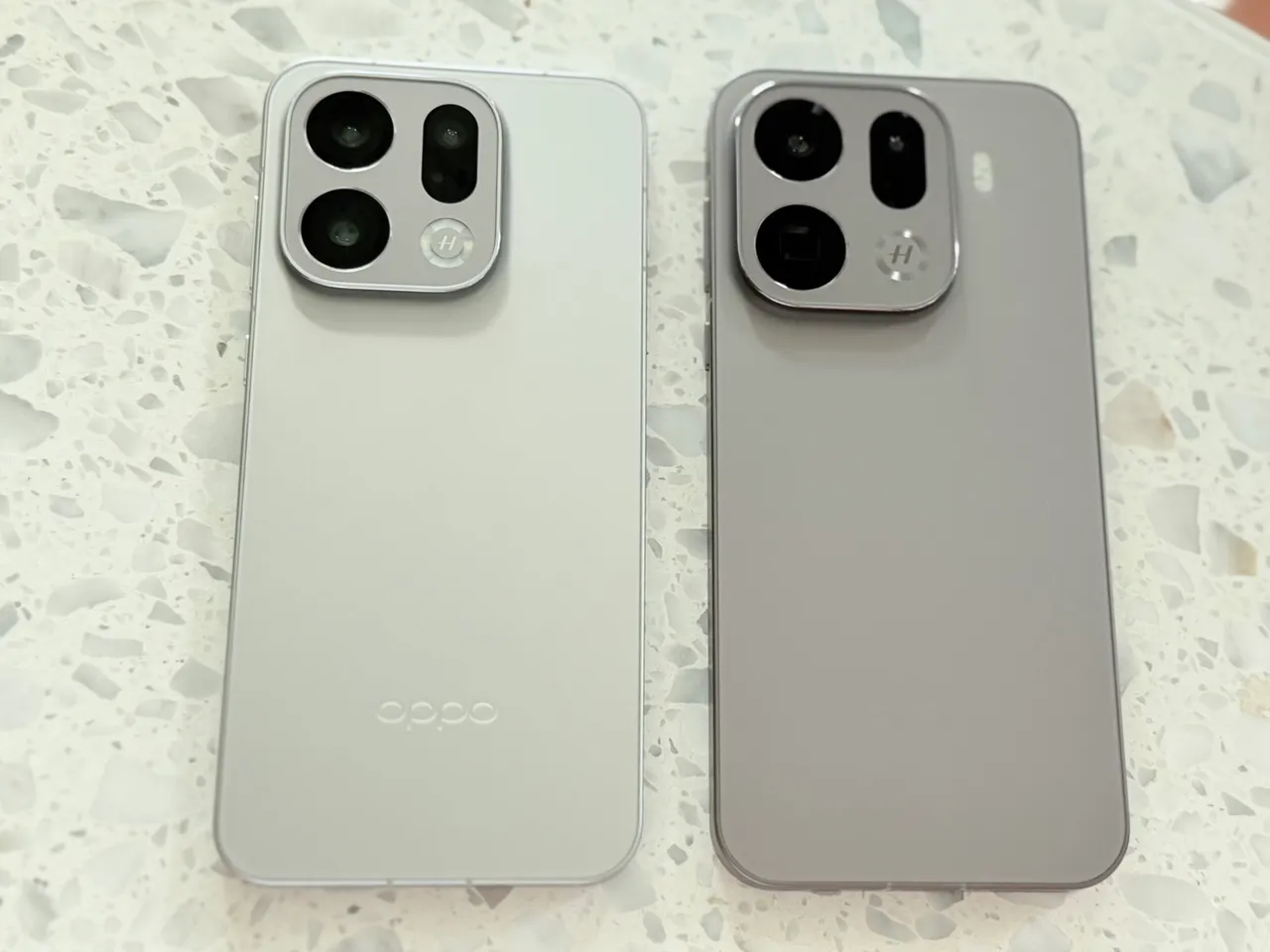 Find X9系列分别有X9(左)与X9 Pro(右)两款。赵筱文摄