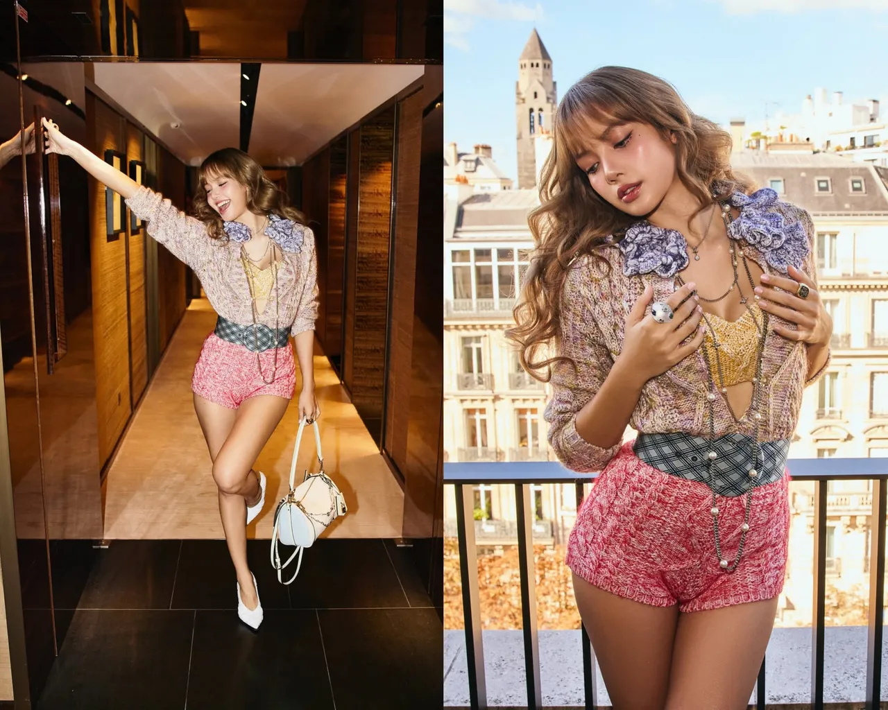 Lisa的LV花花衣造型,是4人中最多好评的。品牌提供