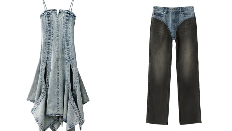 基本的牛仔單品以解構開衩、色塊轉換帶來前衛感。品牌提供