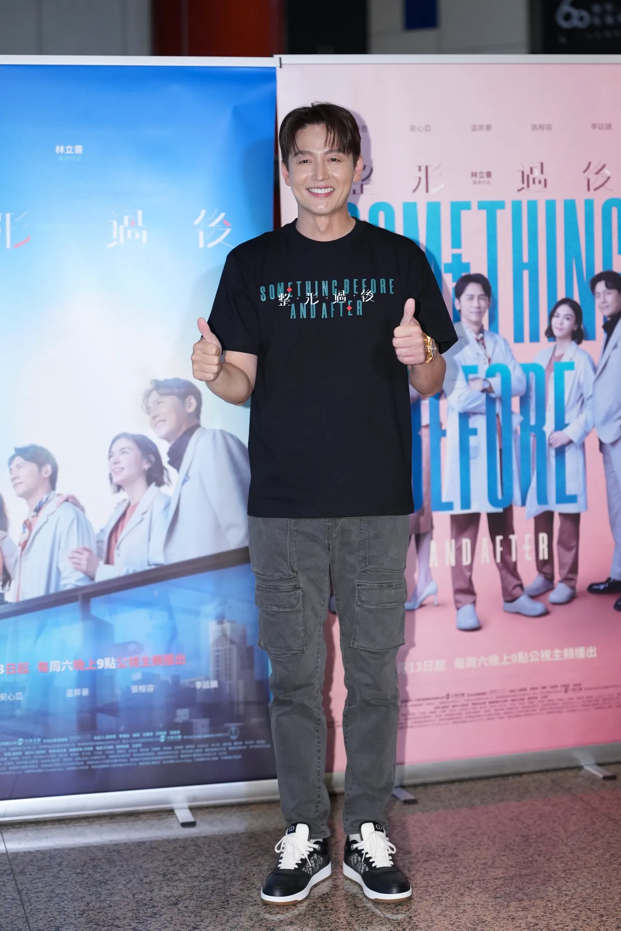 李廷镇来台吃了臭豆腐。彭欣伟摄