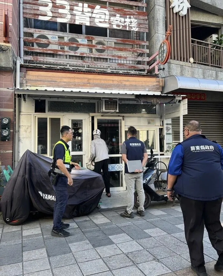 3名來台潛水女性國際交換學生，入住恆春33背包客棧疑遭業者闖房做出猥褻行為，屏東縣政府25日前往稽查該民宿為非法民宿，將依法開罰。屏東縣政府提供