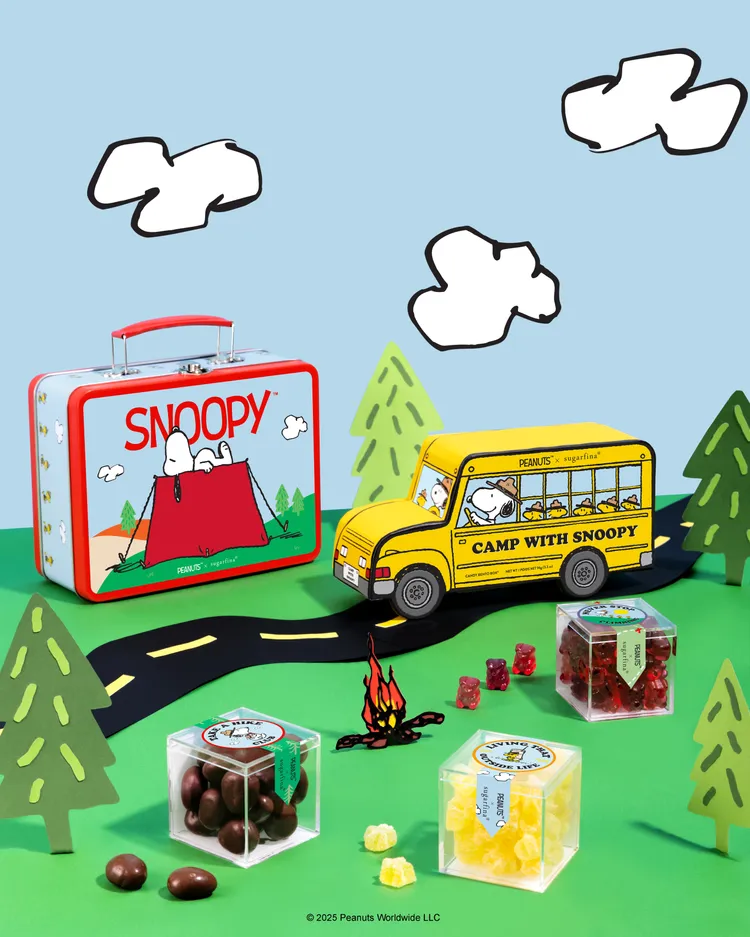 sugarfina X Peanuts「Camp with Snoopy」聯名糖果系列。業者提供