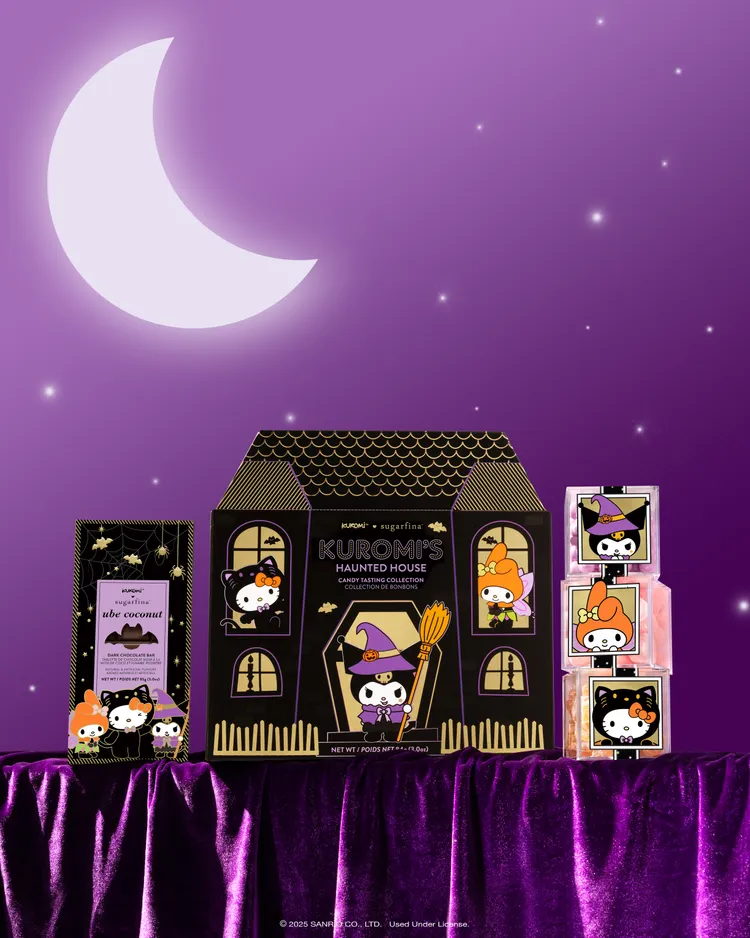 sugarfina X Sanrio「Kuromi Halloween」聯名糖果系列。業者提供