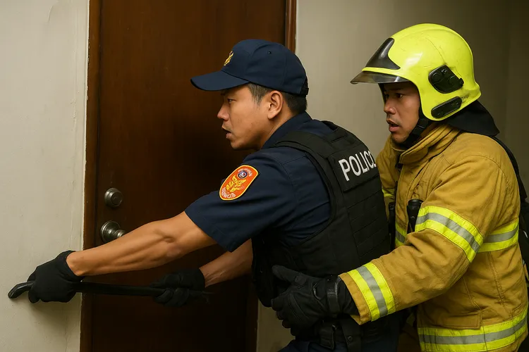 李姓妇人失联1个月,警消进入其租屋处查看,赫见她已死亡多时。AI生成示意图