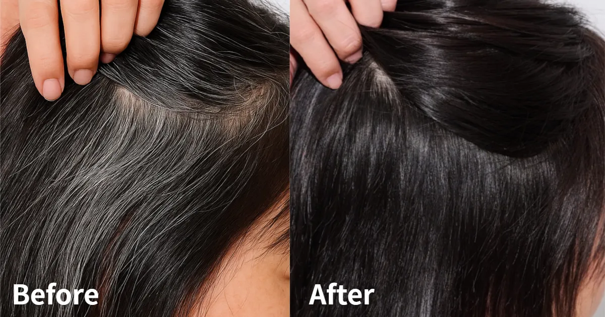 温和渐进配方,每次使用都让白发逐渐减少。就连长在深处的恼人白发,也能消失不见!