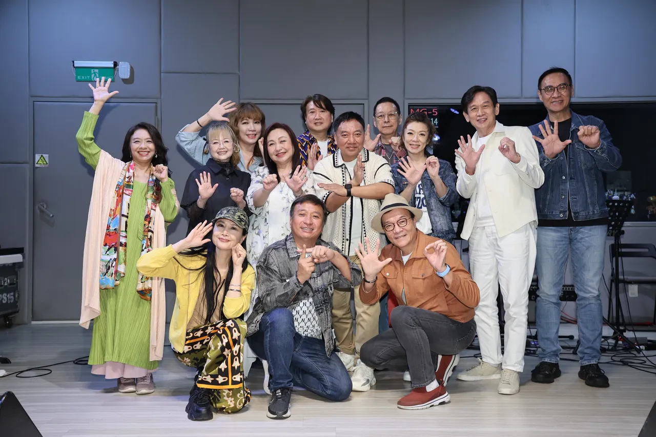 民歌50高峰会最终加场将于下个月登场,众星齐聚彩排。彭欣伟摄