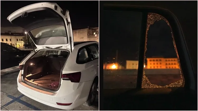 壯壯一行人的車被破窗闖入偷東西。汗土娛樂提供