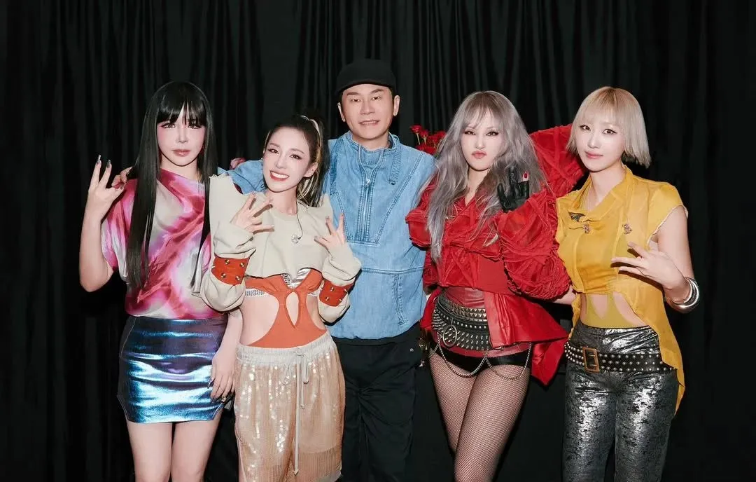朴春(左起)不满梁铉锡(中)私吞酬劳,但经纪公司发声澄清。翻摄2NE1 IG
