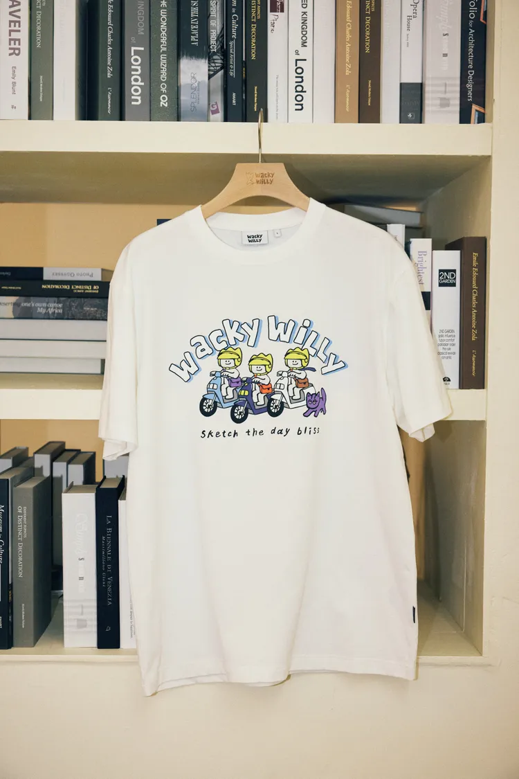 Wacky WiLLY台灣限定KIKY&摩托車短袖T恤。品牌提供