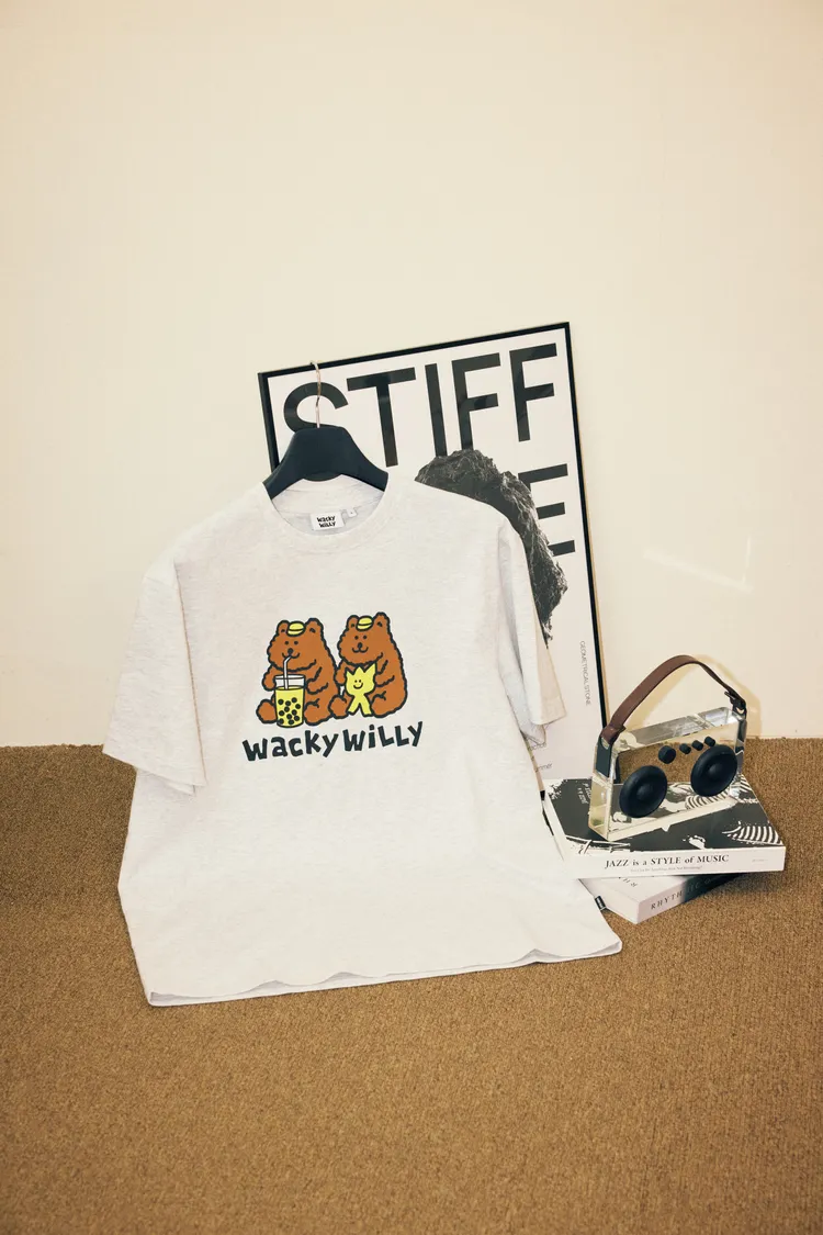 Wacky WiLLY台灣限定KIKY&珍珠奶茶短袖T恤。品牌提供