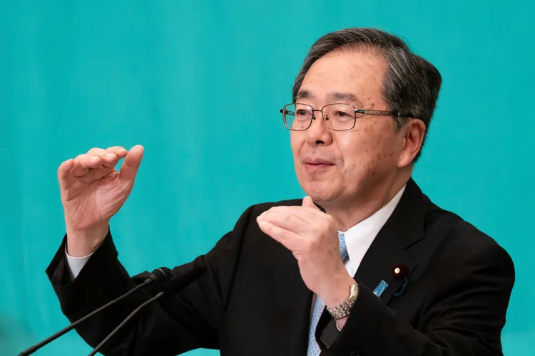 公明黨揆齊藤鐵夫。美聯社