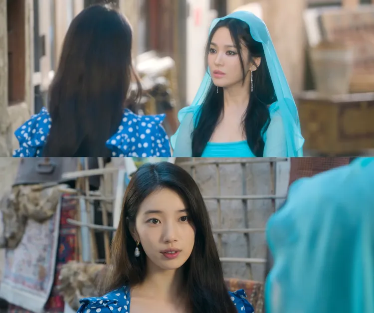 秀智（下圖）大吃飛醋，與宋慧喬針鋒相對。翻攝Netflix