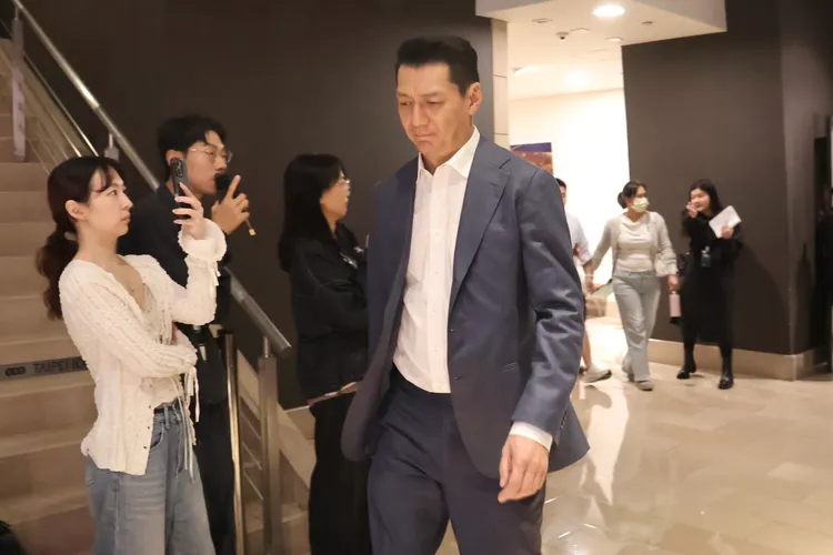 聶雲神情哀戚。特勤中心攝