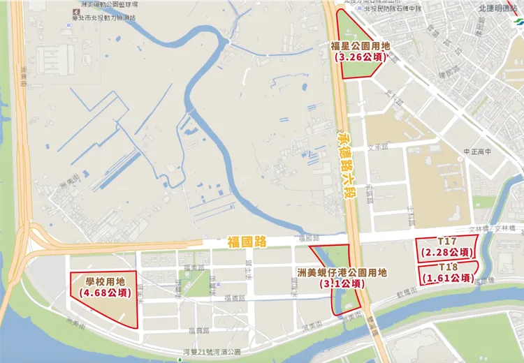 北投區內面積超過3公頃、同時屬於市有地且基地完整的地點僅有三處。陳賢蔚提供