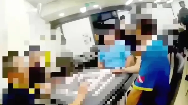 棋牌社进行麻将赌博。警方提供