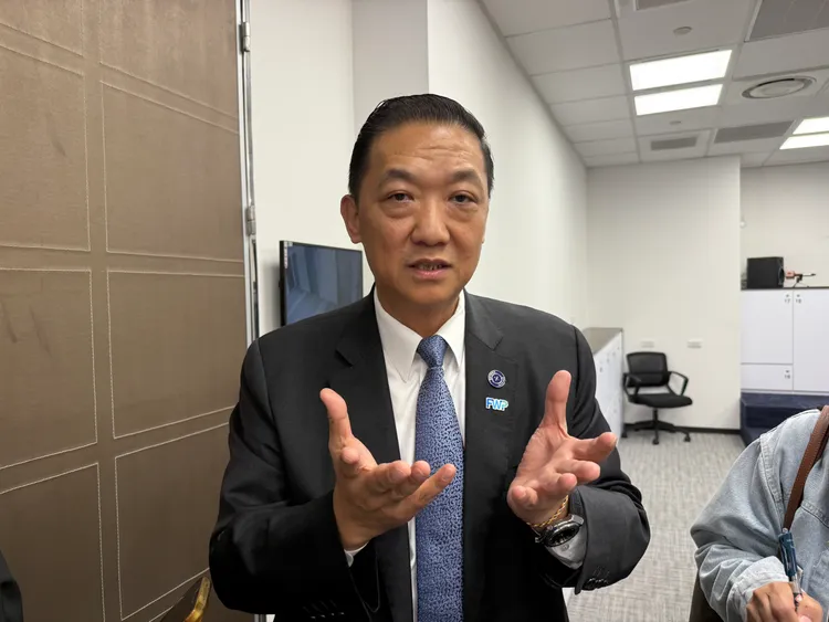 森崴能源總經理胡惠森。呂承哲攝