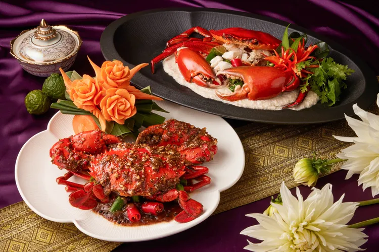 台北喜來登宮廷泰菜「SUKHOTHAI」推出兩道沙公特色料理，包括「綠胡椒蒜香炒沙公」 與 「泰式檸檬椰香醬炒沙公」，辛香開胃。台北喜來登大飯店提供