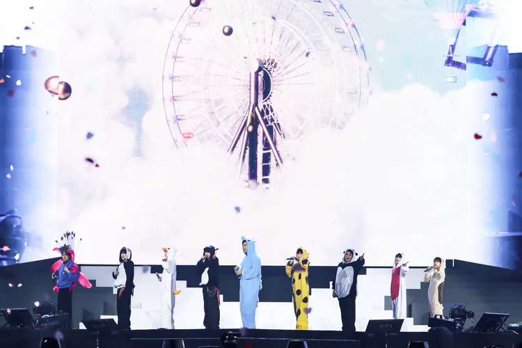 SJ穿動物裝。讀者提供