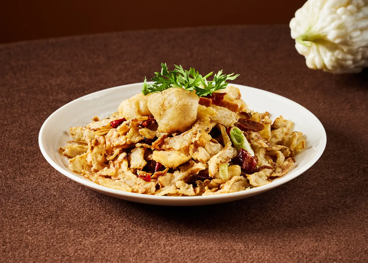 金黄凉瓜炸鱼片。业者提供