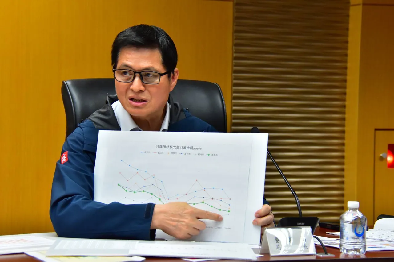 高雄市警察局长林炎田表示，将祭出三大措施阻诈，避免诈团利用「普发1万」欺骗民众。高雄市警局提供