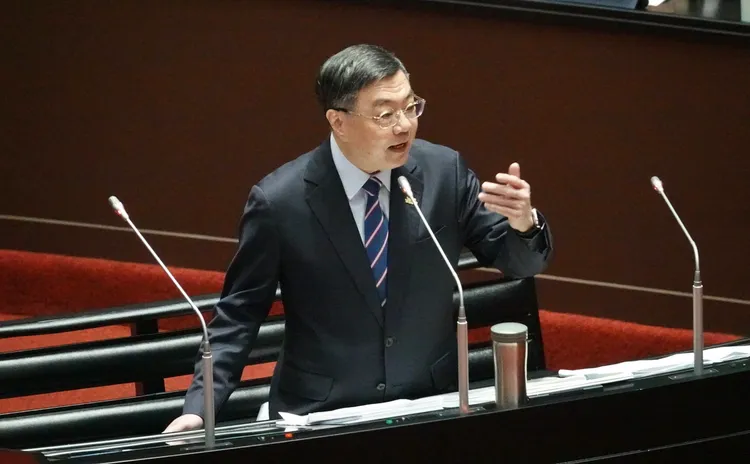 立法院院会 行政院长卓荣泰。庄宗达摄